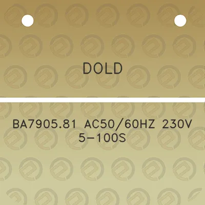 dold-ba790581-ac5060hz-230v-5-100s