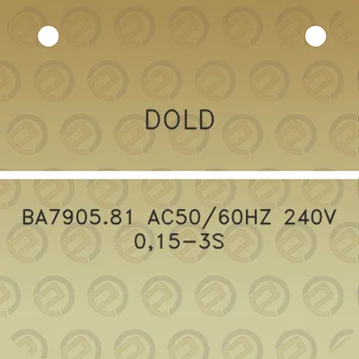 dold-ba790581-ac5060hz-240v-015-3s