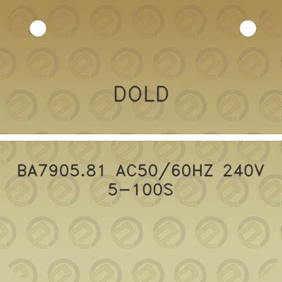 dold-ba790581-ac5060hz-240v-5-100s