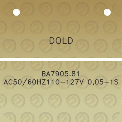 dold-ba790581-ac5060hz110-127v-005-1s