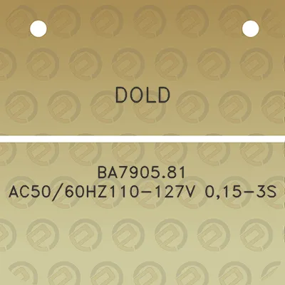 dold-ba790581-ac5060hz110-127v-015-3s