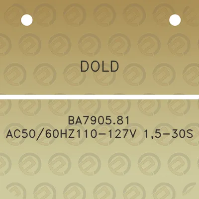 dold-ba790581-ac5060hz110-127v-15-30s