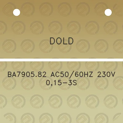 dold-ba790582-ac5060hz-230v-015-3s