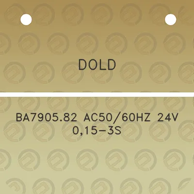 dold-ba790582-ac5060hz-24v-015-3s