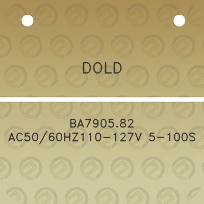 dold-ba790582-ac5060hz110-127v-5-100s