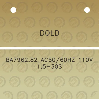 dold-ba796282-ac5060hz-110v-15-30s