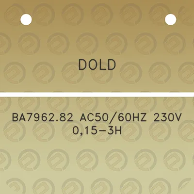 dold-ba796282-ac5060hz-230v-015-3h