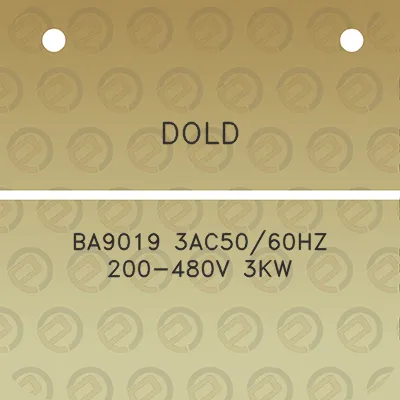 dold-ba9019-3ac5060hz-200-480v-3kw