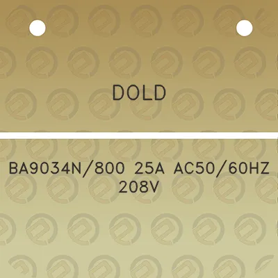 dold-ba9034n800-25a-ac5060hz-208v