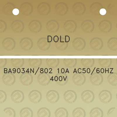 dold-ba9034n802-10a-ac5060hz-400v