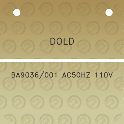 dold-ba9036001-ac50hz-110v