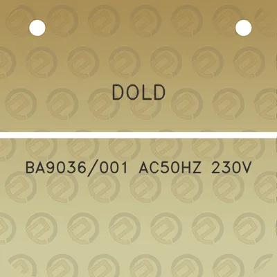 dold-ba9036001-ac50hz-230v