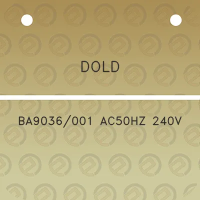 dold-ba9036001-ac50hz-240v