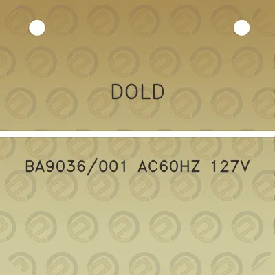 dold-ba9036001-ac60hz-127v