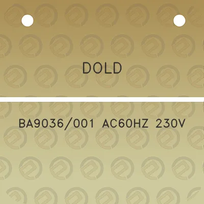 dold-ba9036001-ac60hz-230v