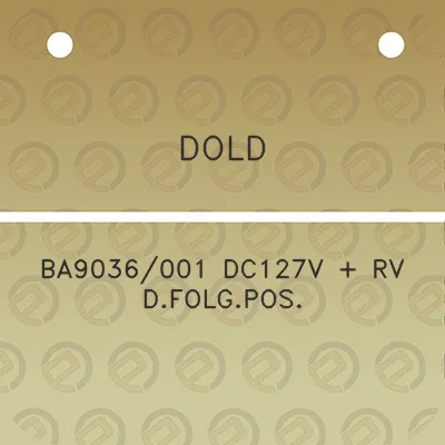 dold-ba9036001-dc127v-rv-dfolgpos