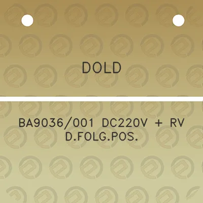 dold-ba9036001-dc220v-rv-dfolgpos