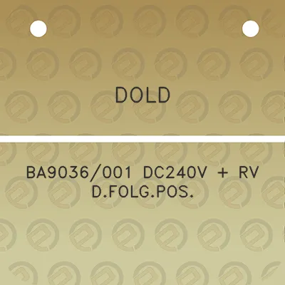 dold-ba9036001-dc240v-rv-dfolgpos