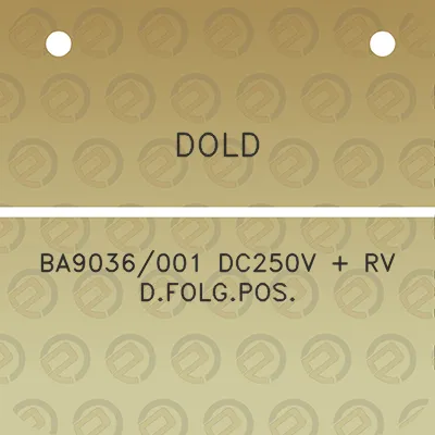 dold-ba9036001-dc250v-rv-dfolgpos