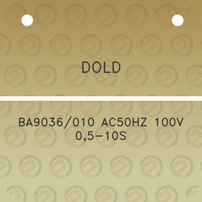 dold-ba9036010-ac50hz-100v-05-10s