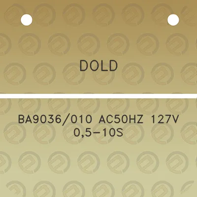 dold-ba9036010-ac50hz-127v-05-10s