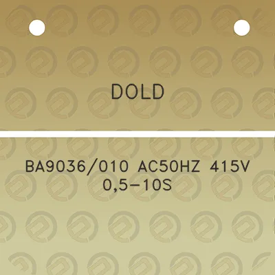 dold-ba9036010-ac50hz-415v-05-10s