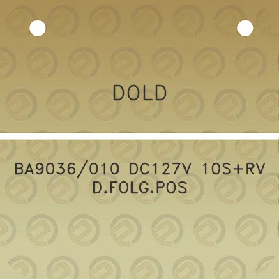 dold-ba9036010-dc127v-10srv-dfolgpos