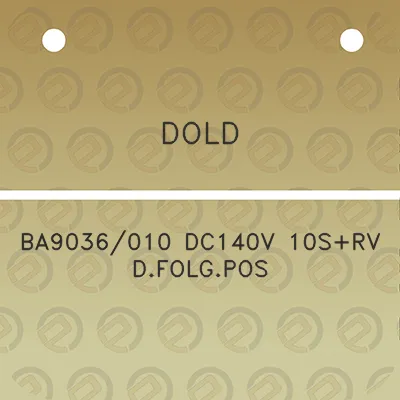 dold-ba9036010-dc140v-10srv-dfolgpos