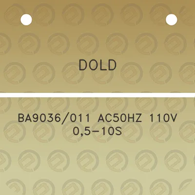 dold-ba9036011-ac50hz-110v-05-10s