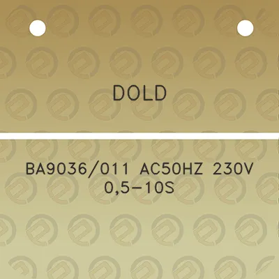 dold-ba9036011-ac50hz-230v-05-10s