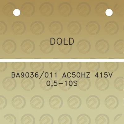 dold-ba9036011-ac50hz-415v-05-10s