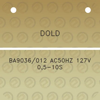 dold-ba9036012-ac50hz-127v-05-10s