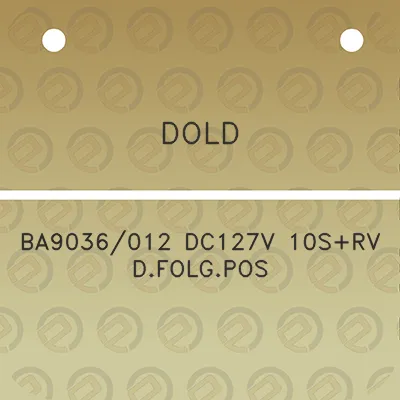 dold-ba9036012-dc127v-10srv-dfolgpos