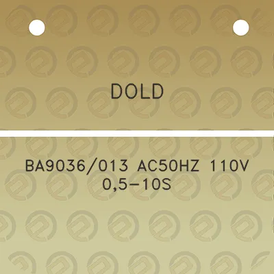 dold-ba9036013-ac50hz-110v-05-10s