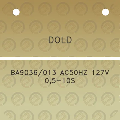 dold-ba9036013-ac50hz-127v-05-10s