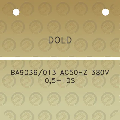 dold-ba9036013-ac50hz-380v-05-10s