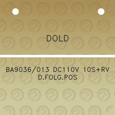 dold-ba9036013-dc110v-10srv-dfolgpos