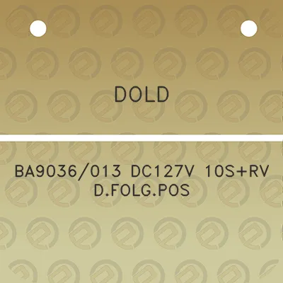 dold-ba9036013-dc127v-10srv-dfolgpos