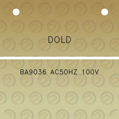 dold-ba9036-ac50hz-100v