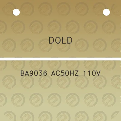 dold-ba9036-ac50hz-110v