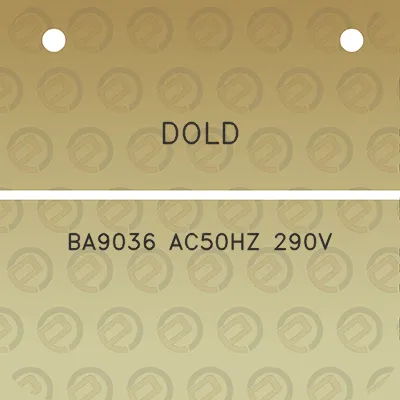 dold-ba9036-ac50hz-290v