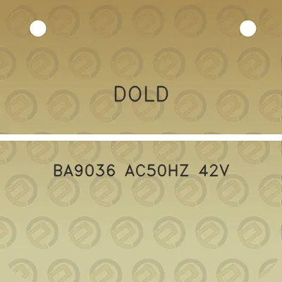 dold-ba9036-ac50hz-42v