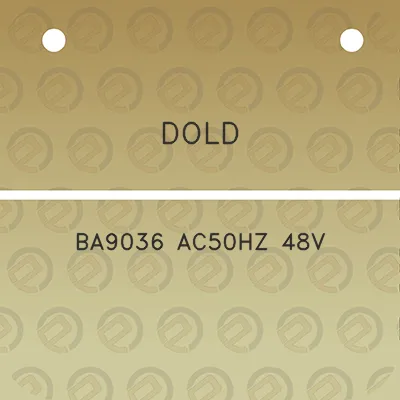 dold-ba9036-ac50hz-48v