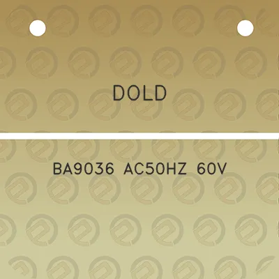 dold-ba9036-ac50hz-60v