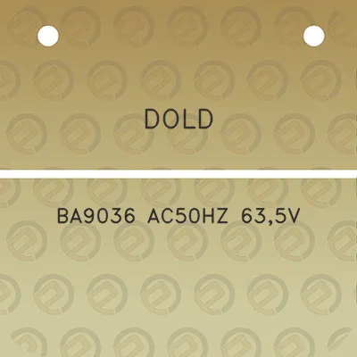 dold-ba9036-ac50hz-635v