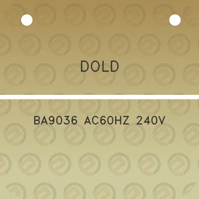 dold-ba9036-ac60hz-240v