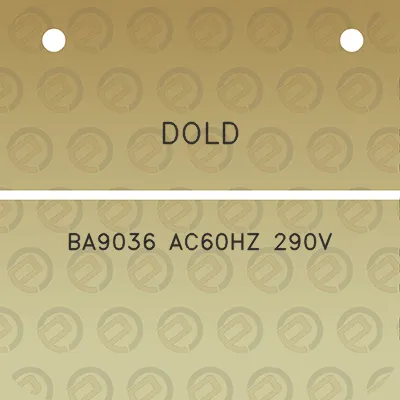 dold-ba9036-ac60hz-290v