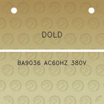 dold-ba9036-ac60hz-380v