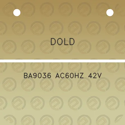 dold-ba9036-ac60hz-42v