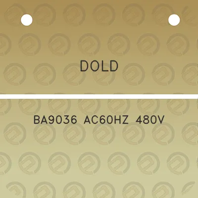 dold-ba9036-ac60hz-480v